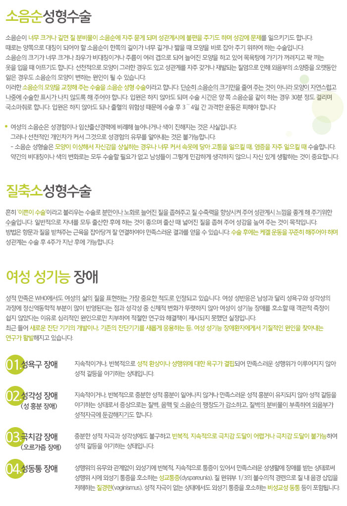 여성성형술 이미지